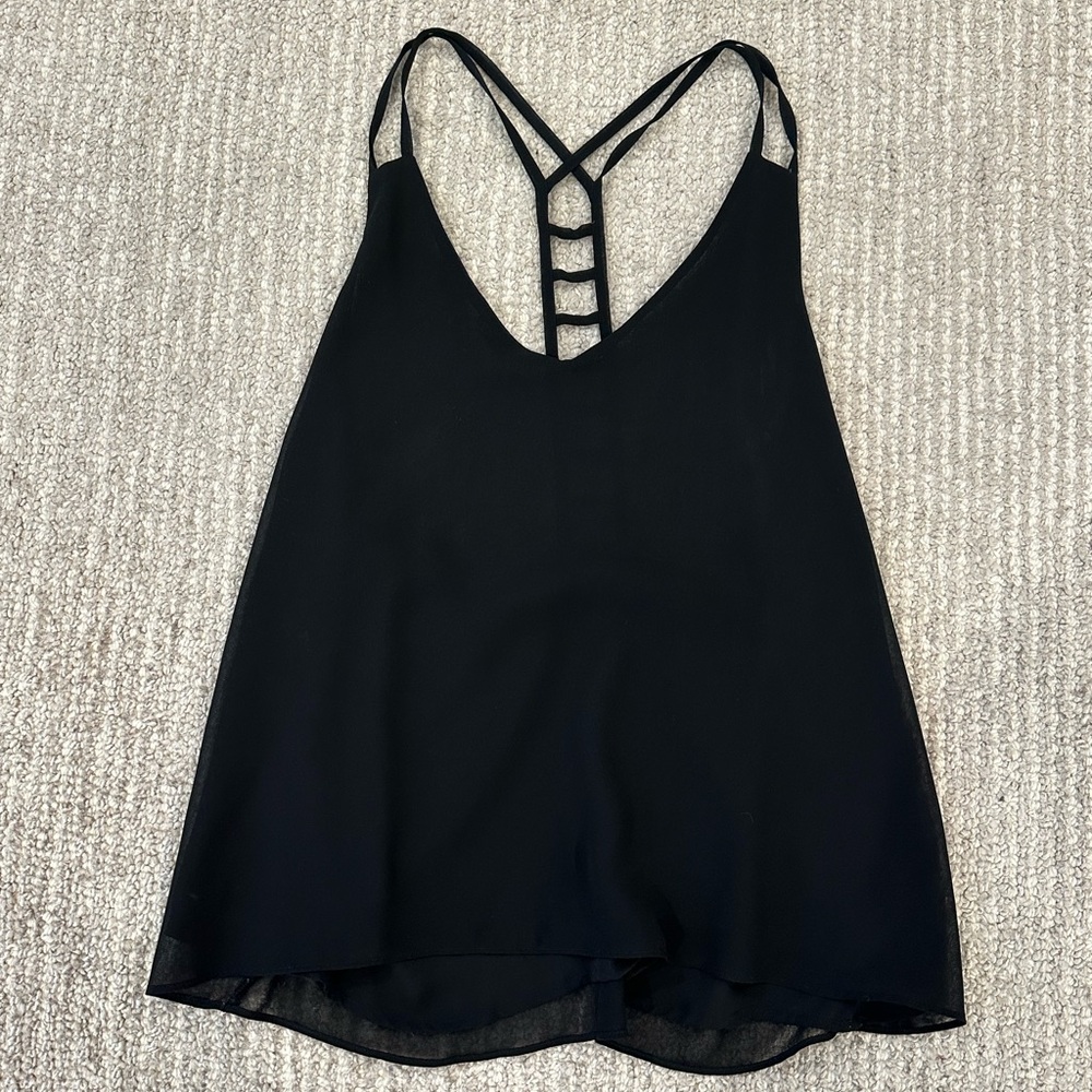 Forever 21 Black Strappy Top